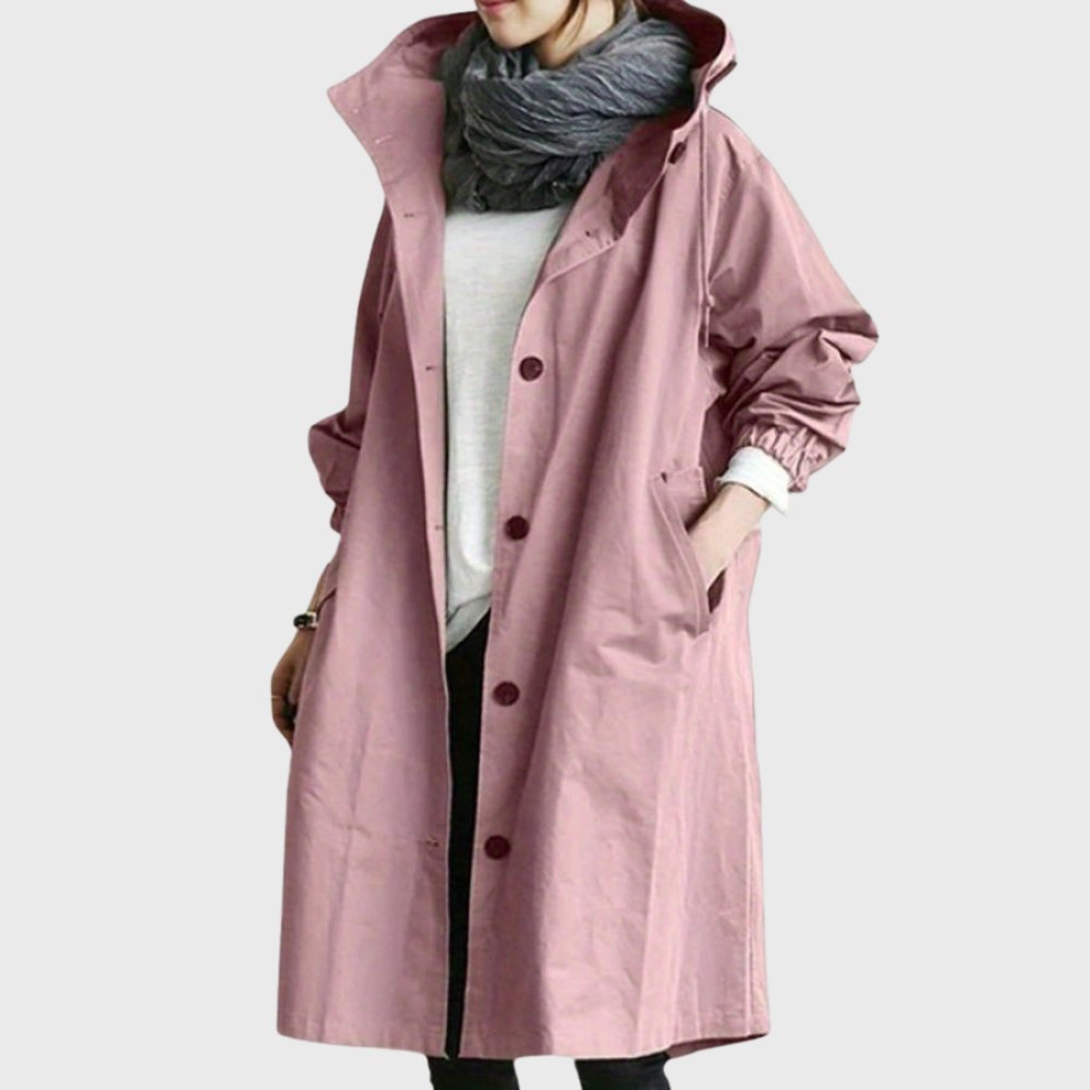 Ruth | Trench lungo morbido con cappuccio