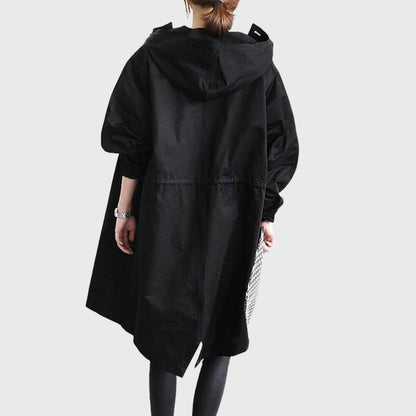 Ruth | Trench lungo morbido con cappuccio