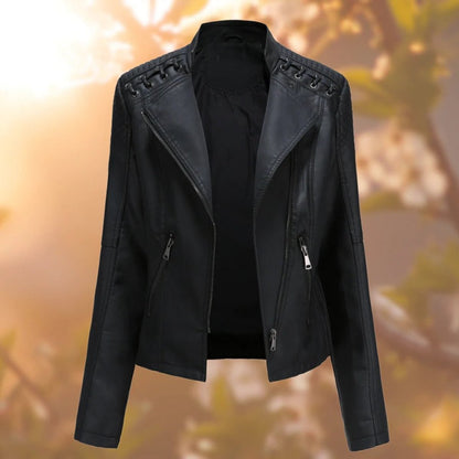 Valentina | Giacca stile biker con zip