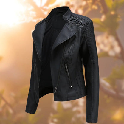 Valentina | Giacca stile biker con zip