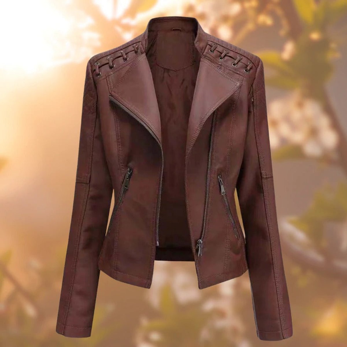 Valentina | Giacca stile biker con zip