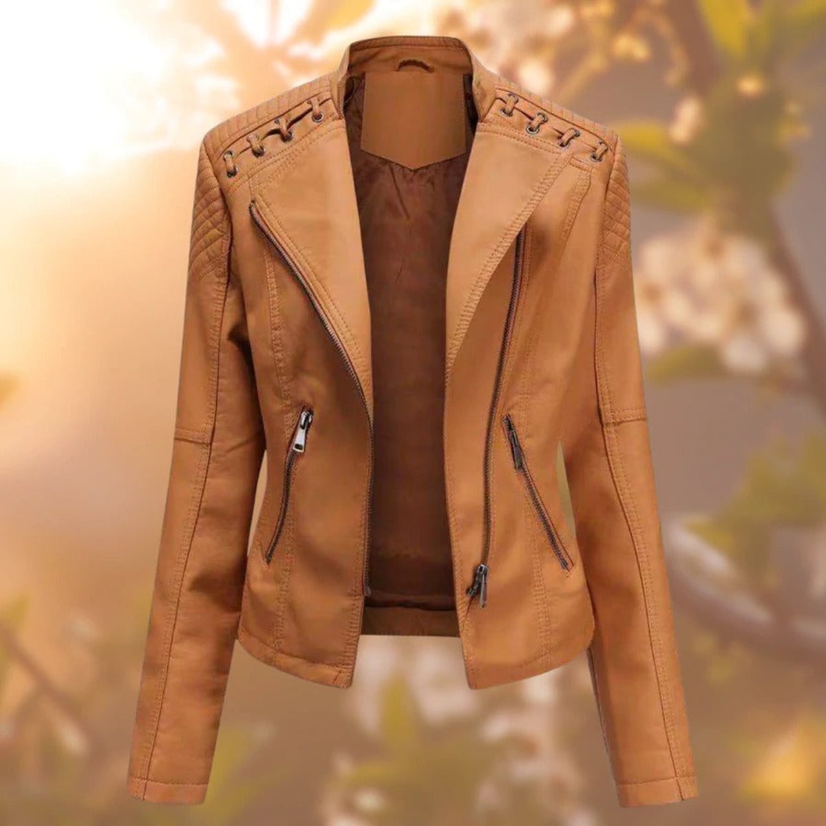 Valentina | Giacca stile biker con zip