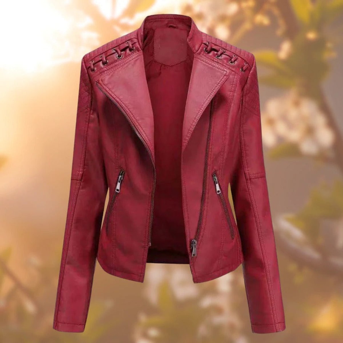 Valentina | Giacca stile biker con zip