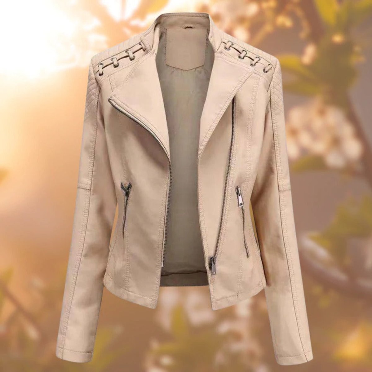 Valentina | Giacca stile biker con zip