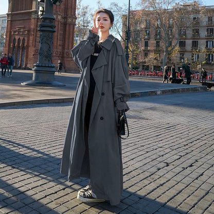 Lena | Trench lungo oversize doppiopetto