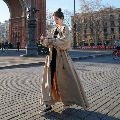 Lena | Trench lungo oversize doppiopetto