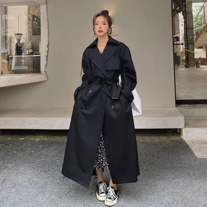 Lena | Trench lungo oversize doppiopetto
