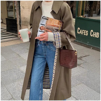 Lucia | Trench lungo oversize raffinato
