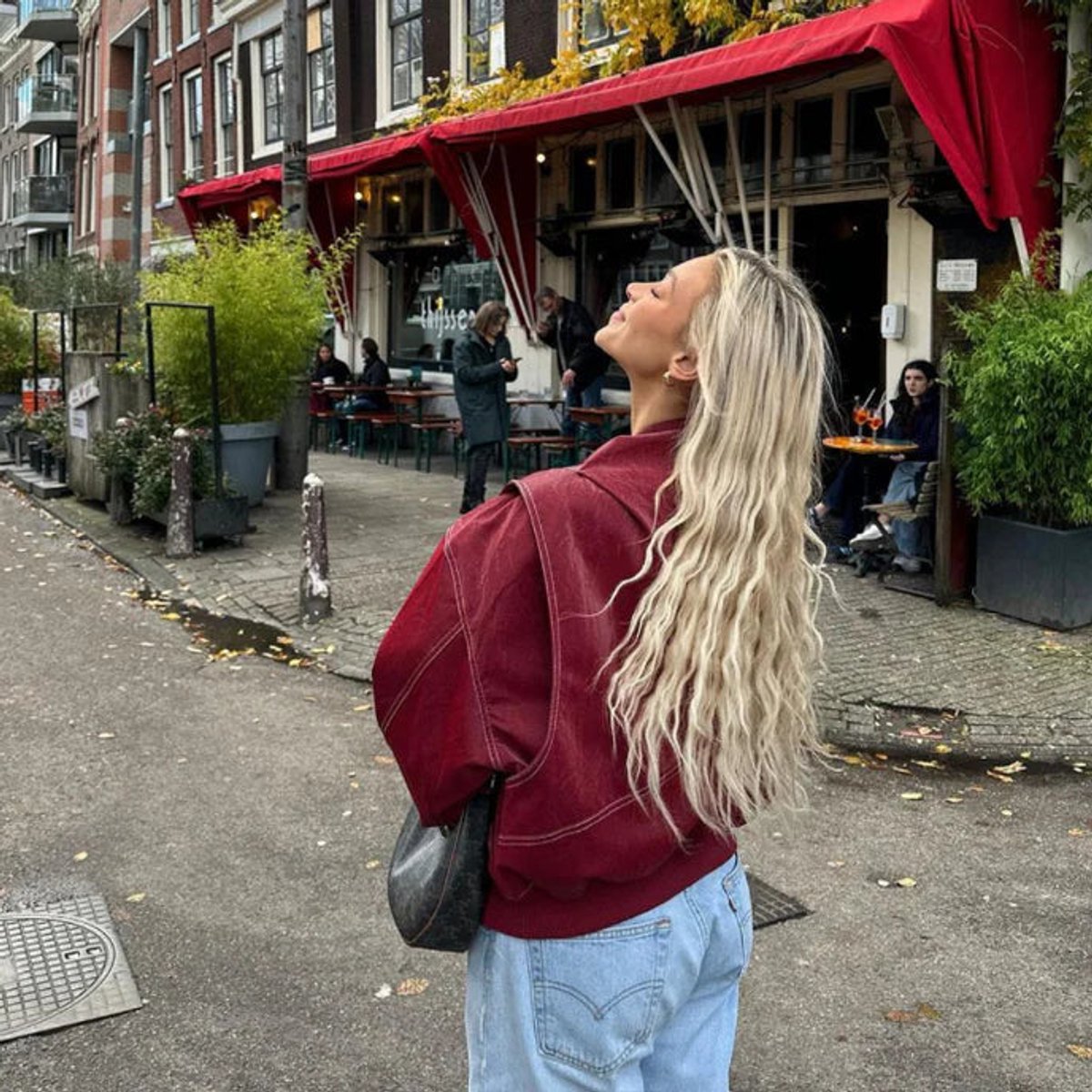 Renée | Bomber oversize con cuciture a contrasto