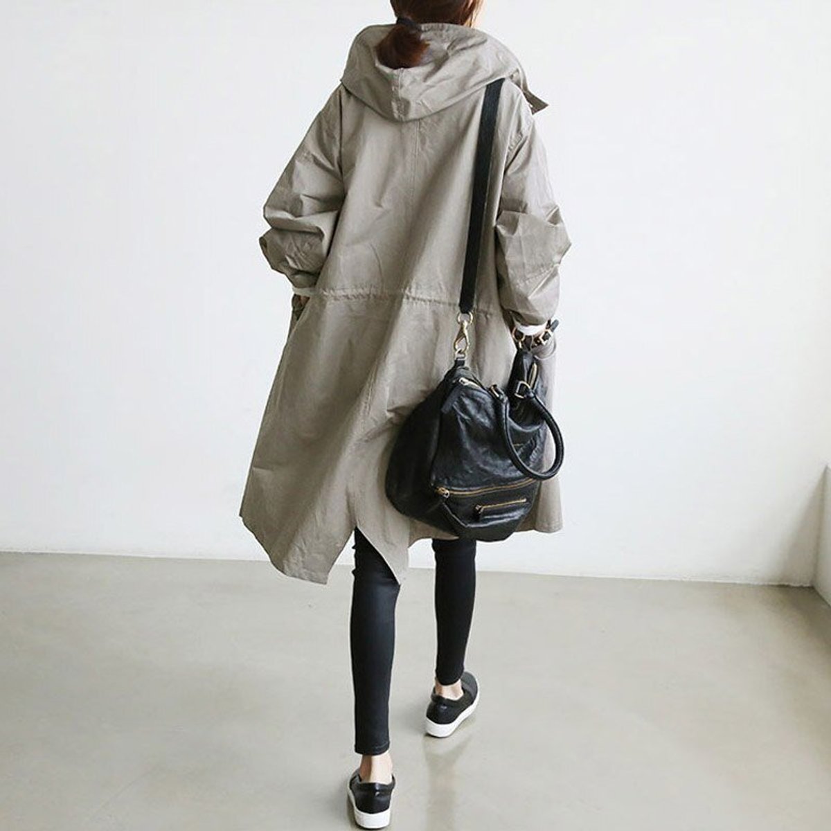 Maisie | Cappotto oversize con cappuccio e bottoni
