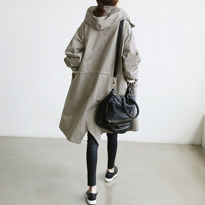Maisie | Cappotto oversize con cappuccio e bottoni
