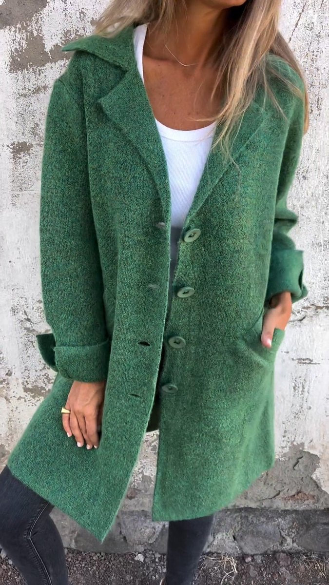 Lucille | Cappotto lungo morbido con revers