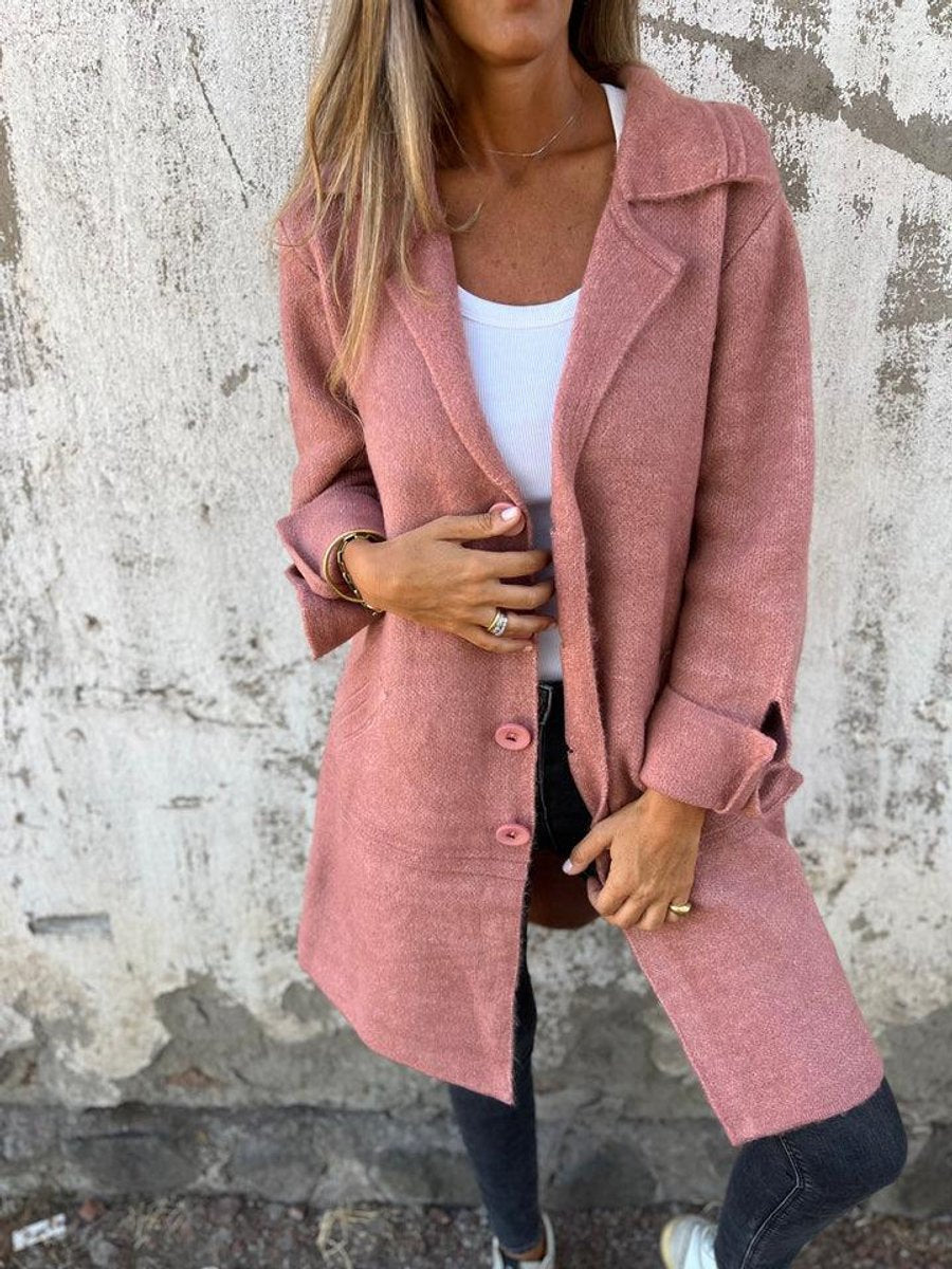 Lucille | Cappotto lungo morbido con revers