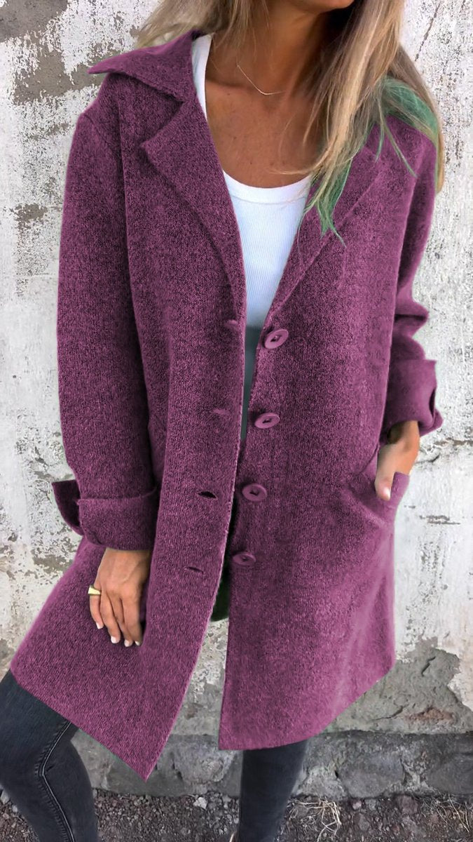 Lucille | Cappotto lungo morbido con revers