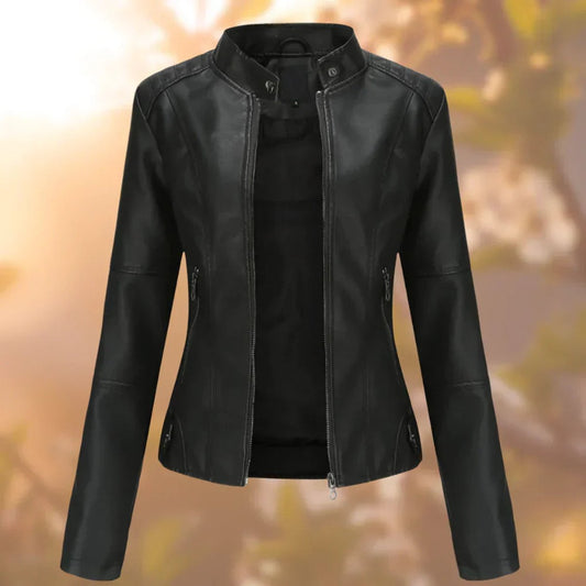 Larissa | Giacca biker da donna aderente con zip